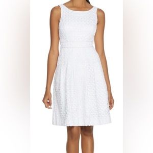 White House Black Market White Eyelet Dress